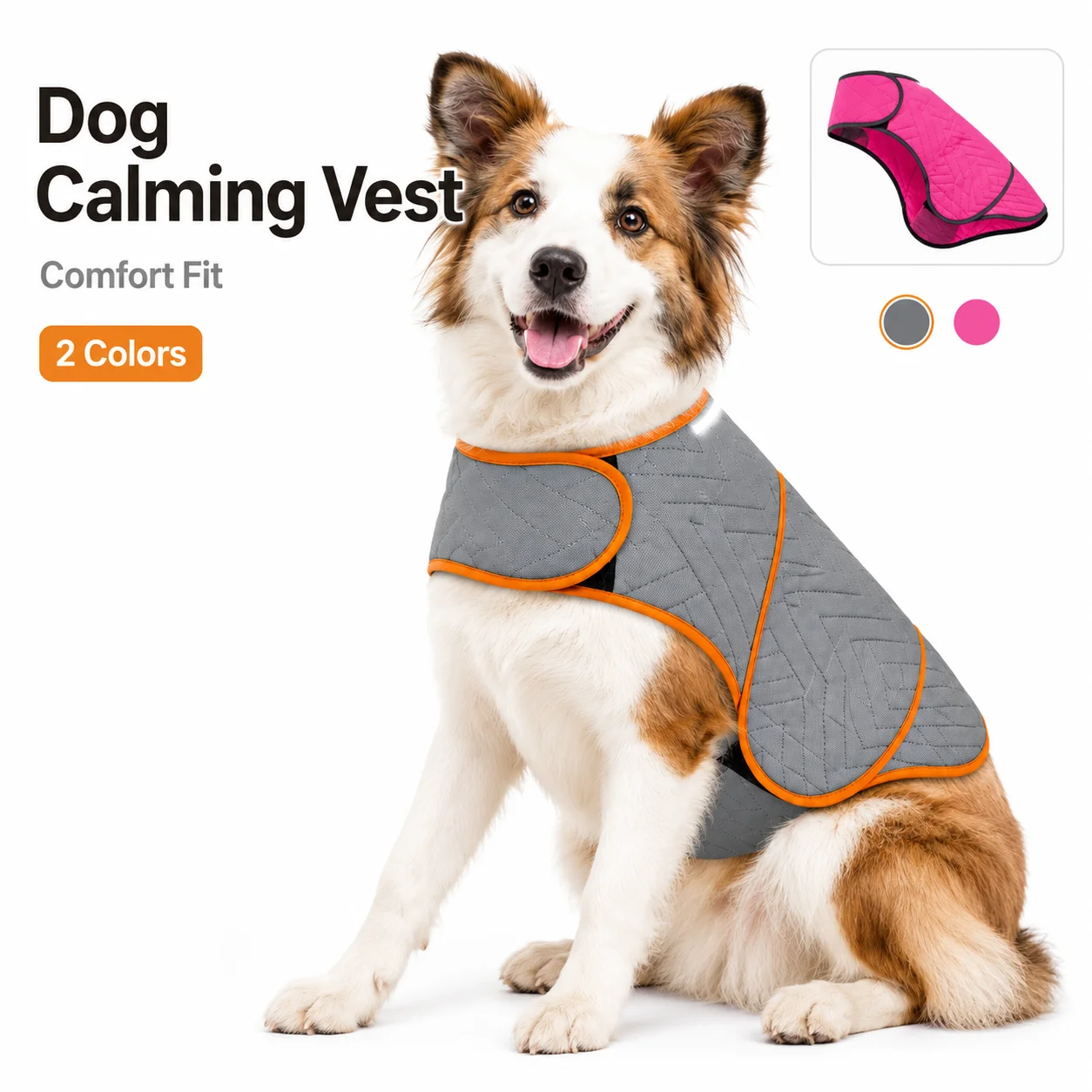 Dog Anxiety Vest - Verstelbaar kalmerend vest voor honden, zachte