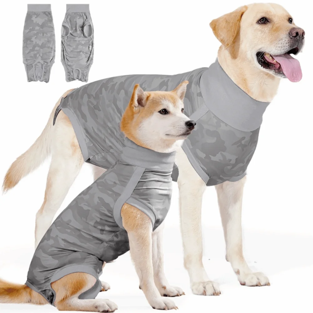 Dog Anxiety Vest - Elastisch hondenherstelpak, zacht wasbaar hondensterilisatiepak, vierpotig