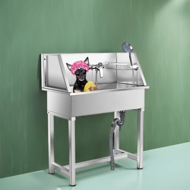 Pet Supplies Wash Station - 2026 RVS kleine hondenbadkuip, dierenverzorgingswasstation, badkuip,