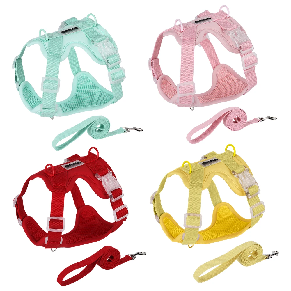 No Pull Dog Harness - Kleurrijk lichtgewicht hondenharnas voor kleine rassen