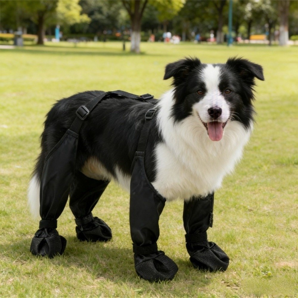 Dog Booties Paw Protector - Hondenschoentjes Waterdichte hondenschoenen met bretels Antislip