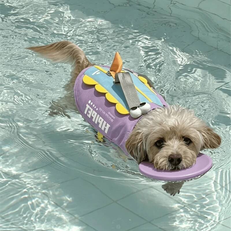 Dog Life Jacket - Hondenzwemvest in schattige haaienvorm, anti-verstikkingsvest met