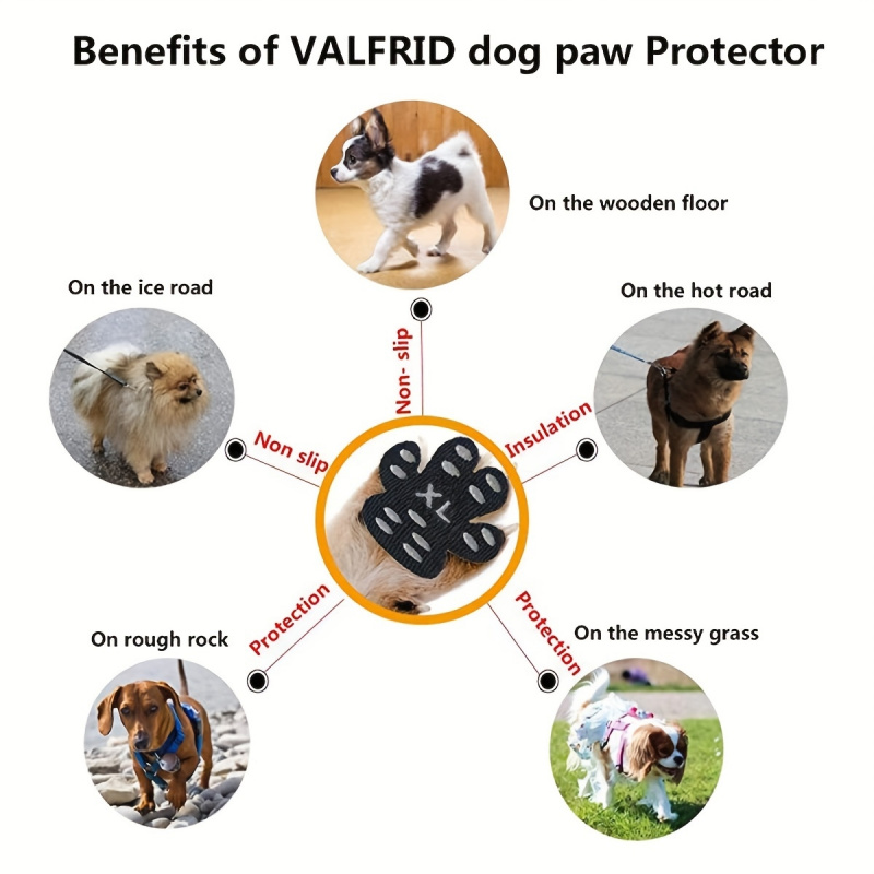 Anti-slip pads voor honden Wat - Dog Booties Paw Protector recensie en prijs