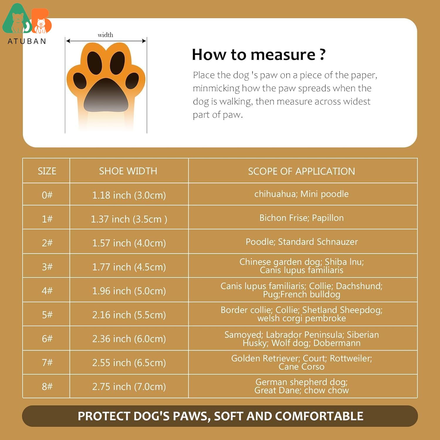 ATUBAN Hondenschoenen voor hon - Dog Booties Paw Protector recensie en prijs