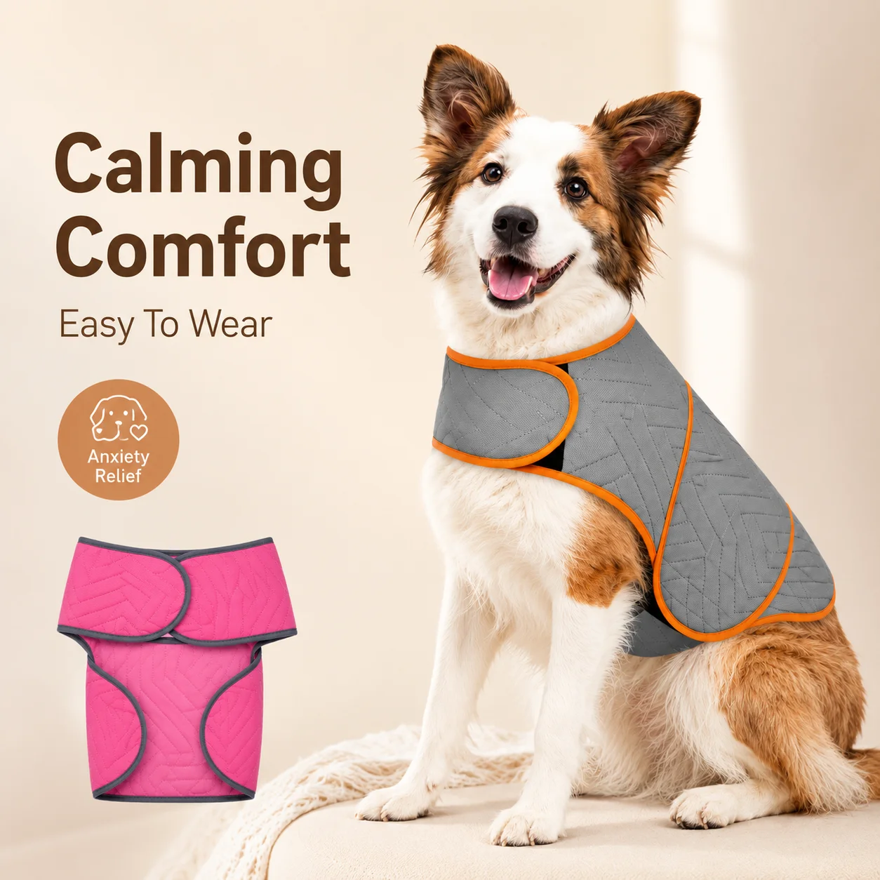 Verstelbaar kalmerend vest voo - Dog Anxiety Vest recensie en prijs