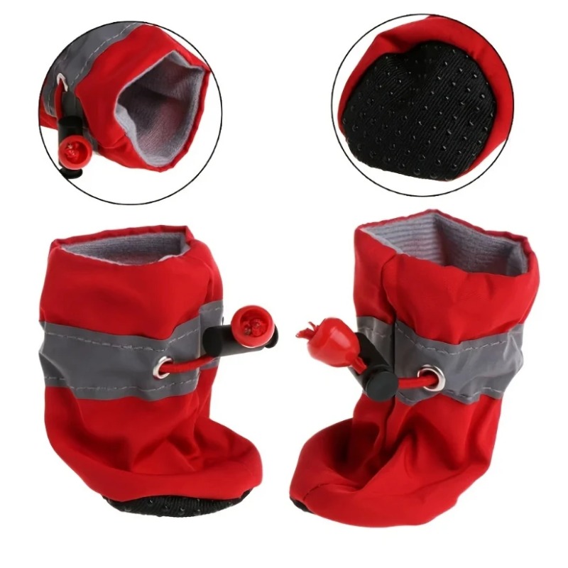 4 paar honden regenlaarzen, wa - Dog Booties Paw Protector recensie en prijs