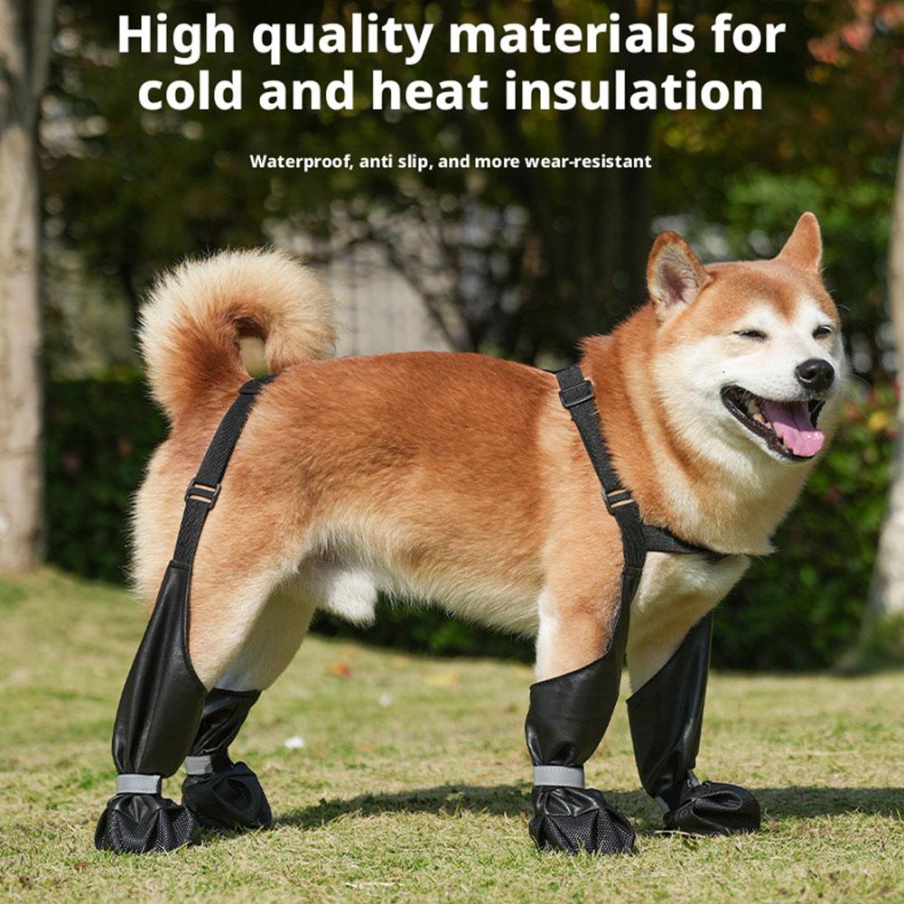 Hondenlaarzen met bretels, wat - Dog Booties Paw Protector recensie en prijs